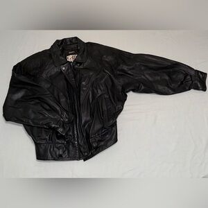 Vintage G-III Leather Bomber Jacket – Size M